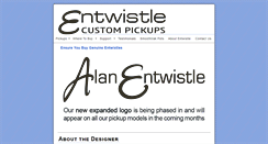 Desktop Screenshot of entwistlepickups.co.uk