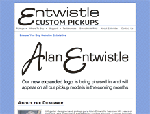 Tablet Screenshot of entwistlepickups.co.uk